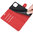 Leather Wallet Case & Card Holder Pouch for Apple iPhone 15 - Red