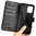 Leather Wallet Case & Card Holder Pouch for Motorola Moto G14 - Black