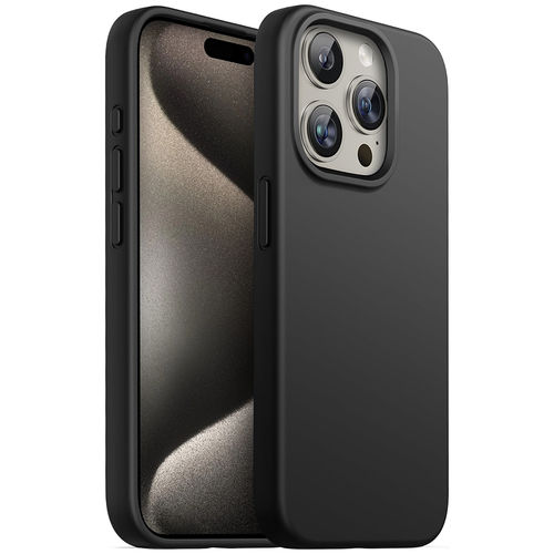 Flexi Stealth (MagSafe) Liquid Silicone Case for Apple iPhone 15 Pro Max - Black (Matte)