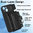 Heavy Duty Shockproof Slide Case / Card Holder / Camera Cover for Apple iPhone 15