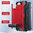 Military Defender Tough Shockproof Case for Apple iPhone 15 - Red