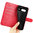 Leather Wallet Case & Card Holder Pouch for Google Pixel 8 - Red