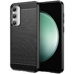 Flexi Slim Carbon Fibre Case for Samsung Galaxy S23 FE - Brushed Black
