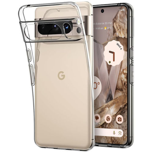 Flexi Slim Gel Case for Google Pixel 8 Pro - Clear (Gloss Grip)