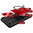Slim Armour Shockproof Case / Slide Camera / Finger Ring Holder for Samsung Galaxy S23 FE - Red