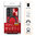 Slim Armour Shockproof Case / Slide Camera / Finger Ring Holder for Samsung Galaxy S23 FE - Red