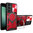 Slim Armour Shockproof Case / Slide Camera / Finger Ring Holder for Samsung Galaxy S23 FE - Red
