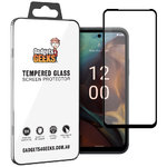 Full Coverage Tempered Glass Screen Protector for Nokia XR21 - Black