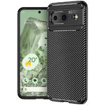 Flexi Slim Carbon Fibre Case for Google Pixel 8 - Black (Pattern)