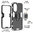 Slim Armour Tough Shockproof Case / Ring Holder for Oppo A58 4G - Black