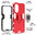 Slim Armour Tough Shockproof Case / Ring Holder for Oppo A58 4G - Red