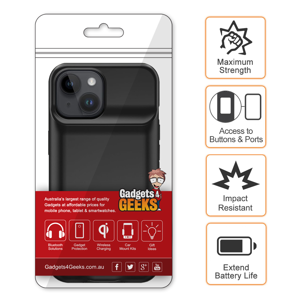 7000mAh Portable Battery Charger Case for Apple iPhone 15