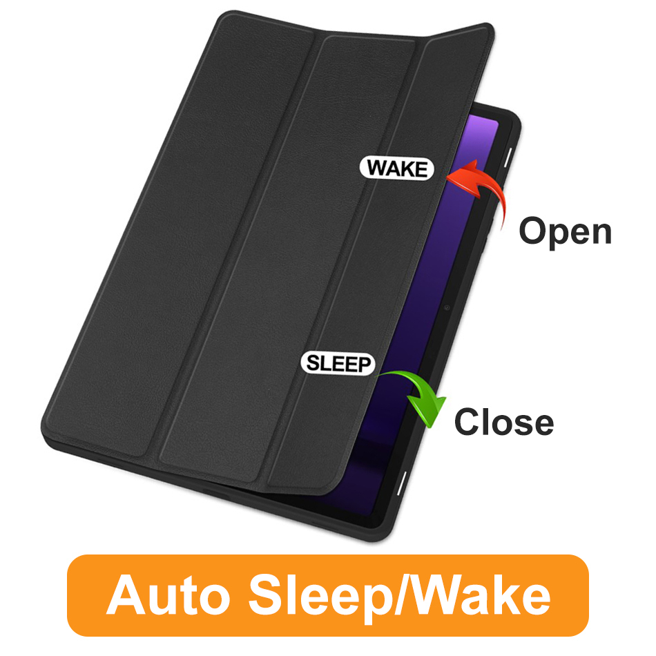 Trifold (Sleep/Wake) Smart Case & Stand for Samsung Galaxy Tab S9 FE / S10 FE - Black