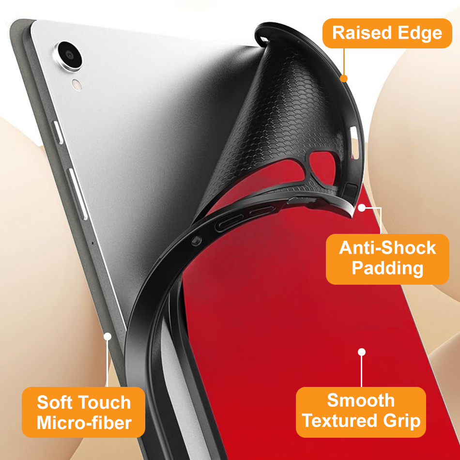 Trifold (Sleep/Wake) Smart Case & Stand for Samsung Galaxy Tab S9 FE / S10 FE - Red