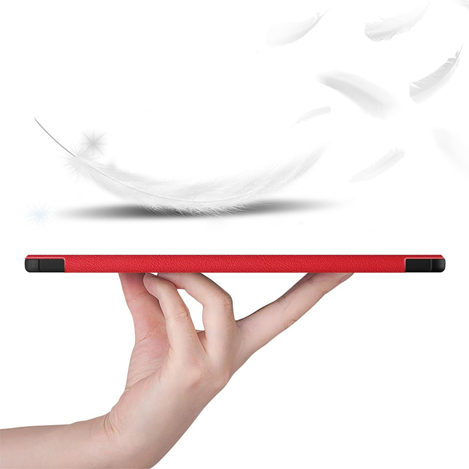 Trifold (Sleep/Wake) Smart Case & Stand for Samsung Galaxy Tab S9 FE / S10 FE - Red