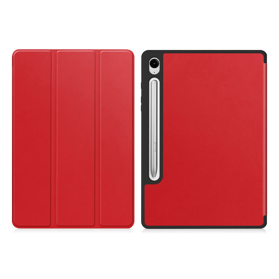 Trifold (Sleep/Wake) Smart Case & Stand for Samsung Galaxy Tab S9 FE / S10 FE - Red
