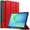 Trifold (Sleep/Wake) Smart Case & Stand for Samsung Galaxy Tab S9 FE / S10 FE - Red