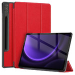 Trifold (Sleep/Wake) Smart Case & Stand for Samsung Galaxy Tab S9 FE+ (Red)