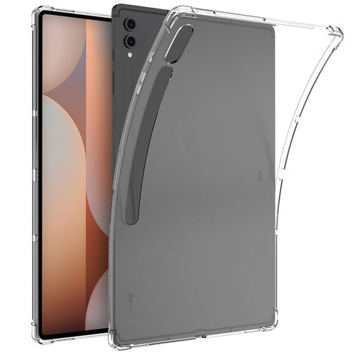 Flexi Gel Shockproof Case for Samsung Galaxy Tab S10 Ultra / S9 Ultra (Clear) (Gloss Grip)