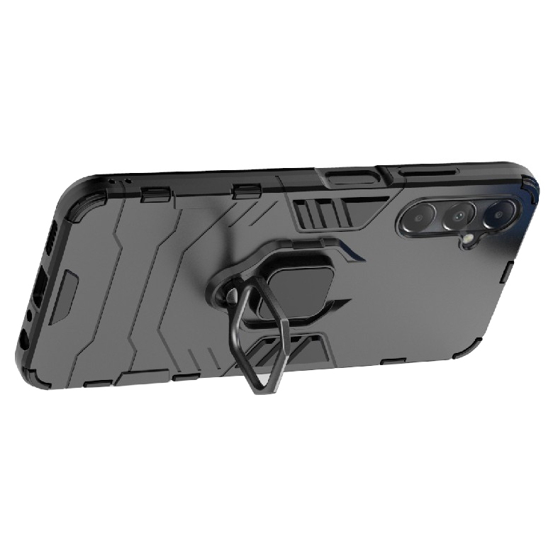 Slim Armour Tough Shockproof Case / Ring Holder for Samsung Galaxy A05s - Black