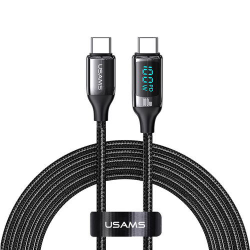 Usams Power Display (100W) USB Type-C (PD) Charging Cable (3m) for Phone / Tablet / Laptop