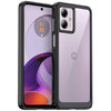 Hybrid Acrylic Tough Shockproof Case for Motorola Moto G14 - Black (Frame)