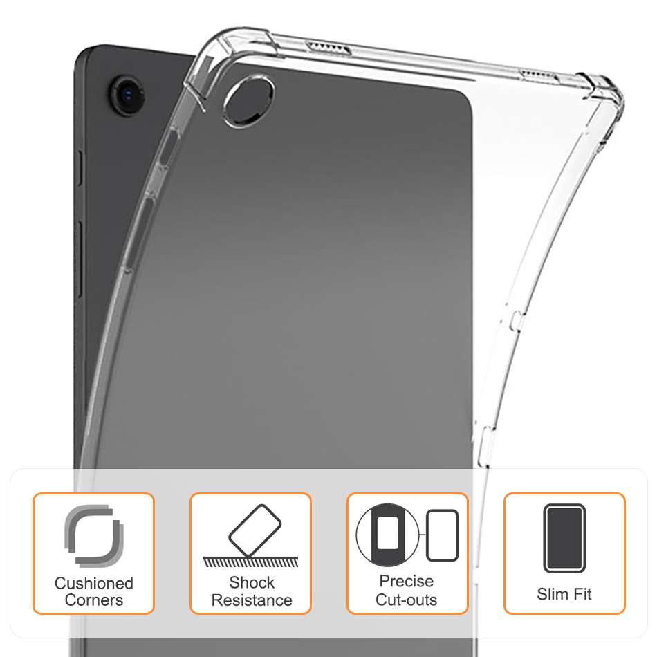 Flexi Gel Shockproof Case for Samsung Galaxy Tab A9+ (Clear)