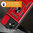 Heavy Duty Shockproof Case / Slide Camera Cover for Motorola Moto G14 - Red