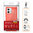 Flexi Slim Carbon Fibre Case for Motorola Moto G84 - Brushed Red