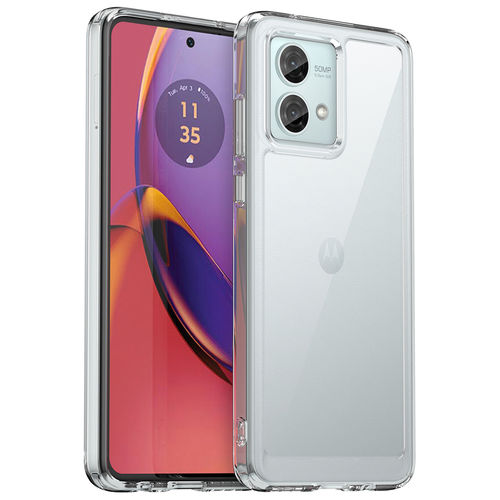 Hybrid Acrylic Tough Shockproof Case for Motorola Moto G84 - Clear (Frame)