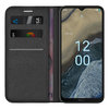 Leather Wallet Case & Card Holder Pouch for Nokia G11 Plus - Black