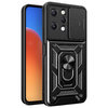 Heavy Duty Shockproof Case / Slide Camera Cover for Xiaomi Redmi 12 - Black