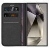 Leather Wallet Case & Card Holder Pouch for Samsung Galaxy S24 Ultra (Black)