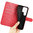 Leather Wallet Case & Card Holder Pouch for Samsung Galaxy S24 Ultra (Red)