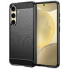 Flexi Slim Carbon Fibre Case for Samsung Galaxy S24 - Brushed Black