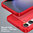 Flexi Slim Carbon Fibre Case for Samsung Galaxy S24 - Brushed Red