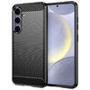 Flexi Slim Carbon Fibre Case for Samsung Galaxy S24+ (Brushed) Black