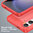 Flexi Slim Carbon Fibre Case for Samsung Galaxy S24+ (Brushed) Red