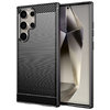 Flexi Slim Carbon Fibre Case for Samsung Galaxy S24 Ultra - Brushed Black