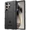 Anti-Shock Grid Texture Tough Case for Samsung Galaxy S24 Ultra - Black