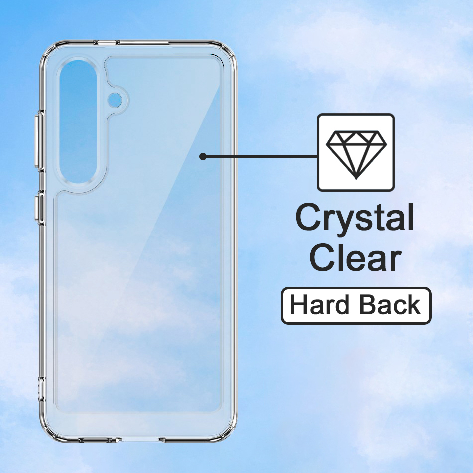 Hybrid Acrylic Shockproof Case for Samsung Galaxy S24+ (Clear)