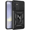 Heavy Duty Shockproof Case / Slide Camera Cover for Samsung Galaxy S24+ (Black)