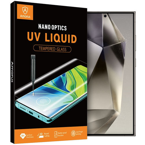 UV Liquid 3D Curved Tempered Glass Screen Protector Samsung Galaxy S24 Ultra