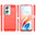 Mofi Flexi Slim Carbon Fibre Case for Oppo A79 5G - Brushed Red