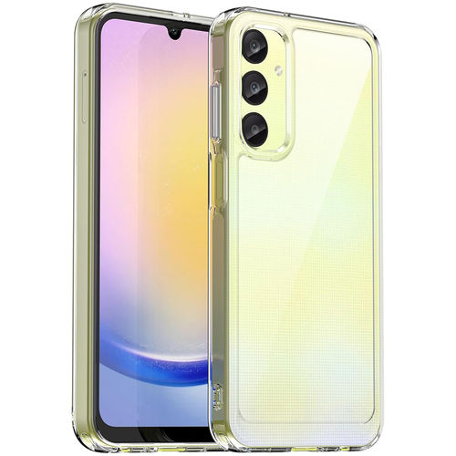 Hybrid Acrylic Tough Shockproof Case for Samsung Galaxy A25 5G - Clear (Frame)