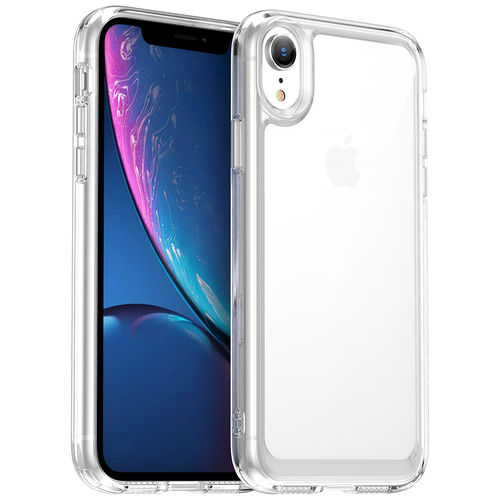 Hybrid Acrylic Tough Shockproof Case for Apple iPhone XR - Clear (Frame)