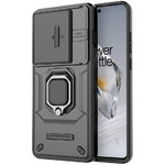 Heavy Duty Shockproof Case / Slide Camera Cover for OnePlus 12 - Black