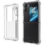 Hybrid Fusion Shockproof Case for Oppo Find N2 Flip - Clear (Gloss Grip)