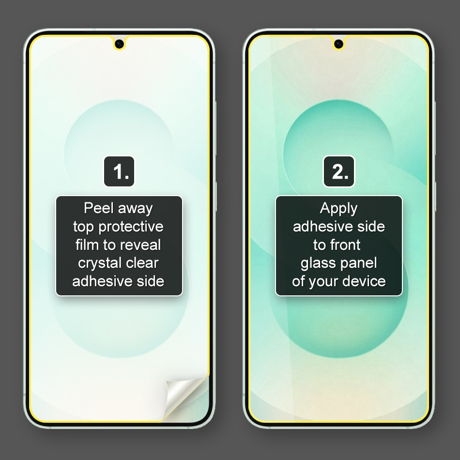 (2-Pack) Hydrogel TPU Film Screen Protector for Samsung Galaxy S25