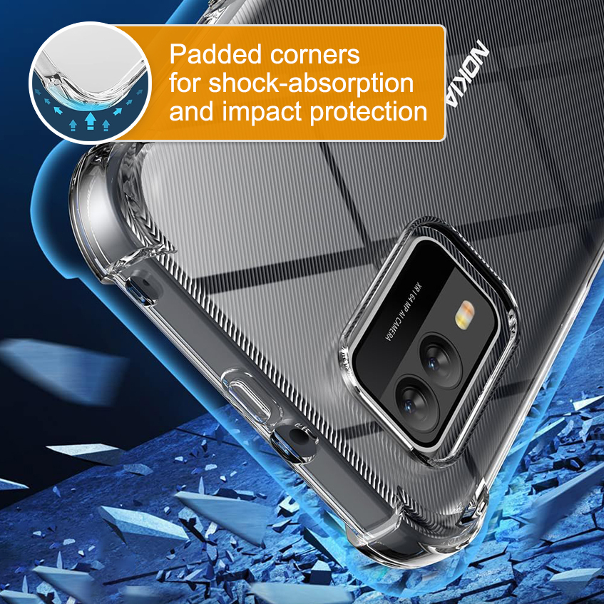 Enkay Flexi Gel Shockproof Case for Nokia XR21 - Clear (Gloss Grip)